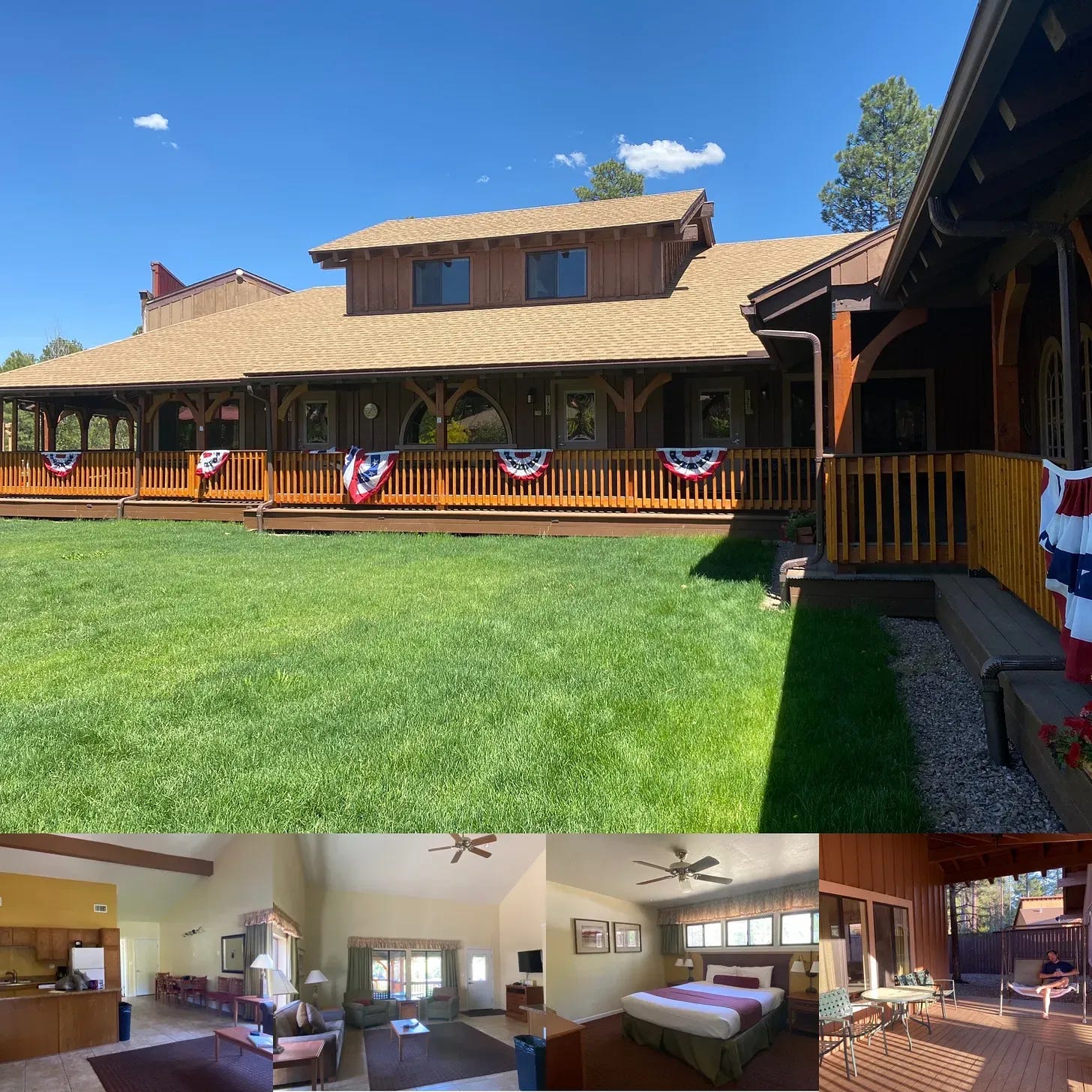 Photos of the resort we stayed in at Pinetop, AZ.